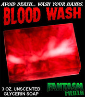BLOOD WASH - Blood Spatter/Swirl Glycerin Soap - Fantasm Media