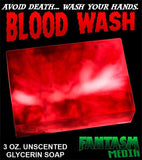 BLOOD WASH - Blood Spatter/Swirl Glycerin Soap - Fantasm Media