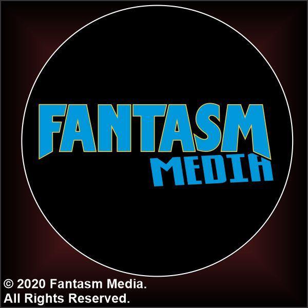 Fantasm Media Blue logo 1.5" Button - Fantasm Media