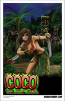 LIMITED QTY. WAREHOUSE FIND! Brian Steward 11" x 17" Poster Print  - Coco The Hula Girl #1 - Fantasm Media
