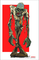 LIMITED QTY. WAREHOUSE FIND! Brian Steward 11" x 17" Poster Print  - Sharp Dressed Zombie - Fantasm Media